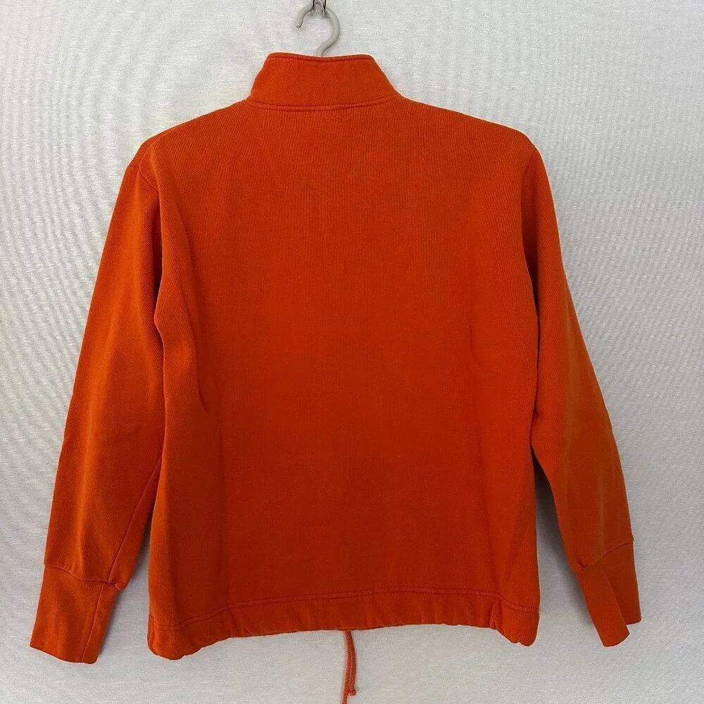 LADY FOOD LOCKER SPORT WOMEN'S FLEECE 3/4 ZIP PULLOVER KANGAROO POCKETS VTG M - Picture 4 of 8